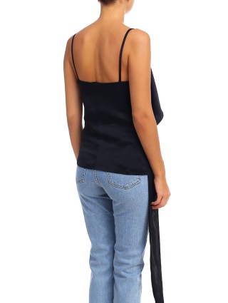Чёрный топ HELMUT LANG: фото 6 - Invogue
